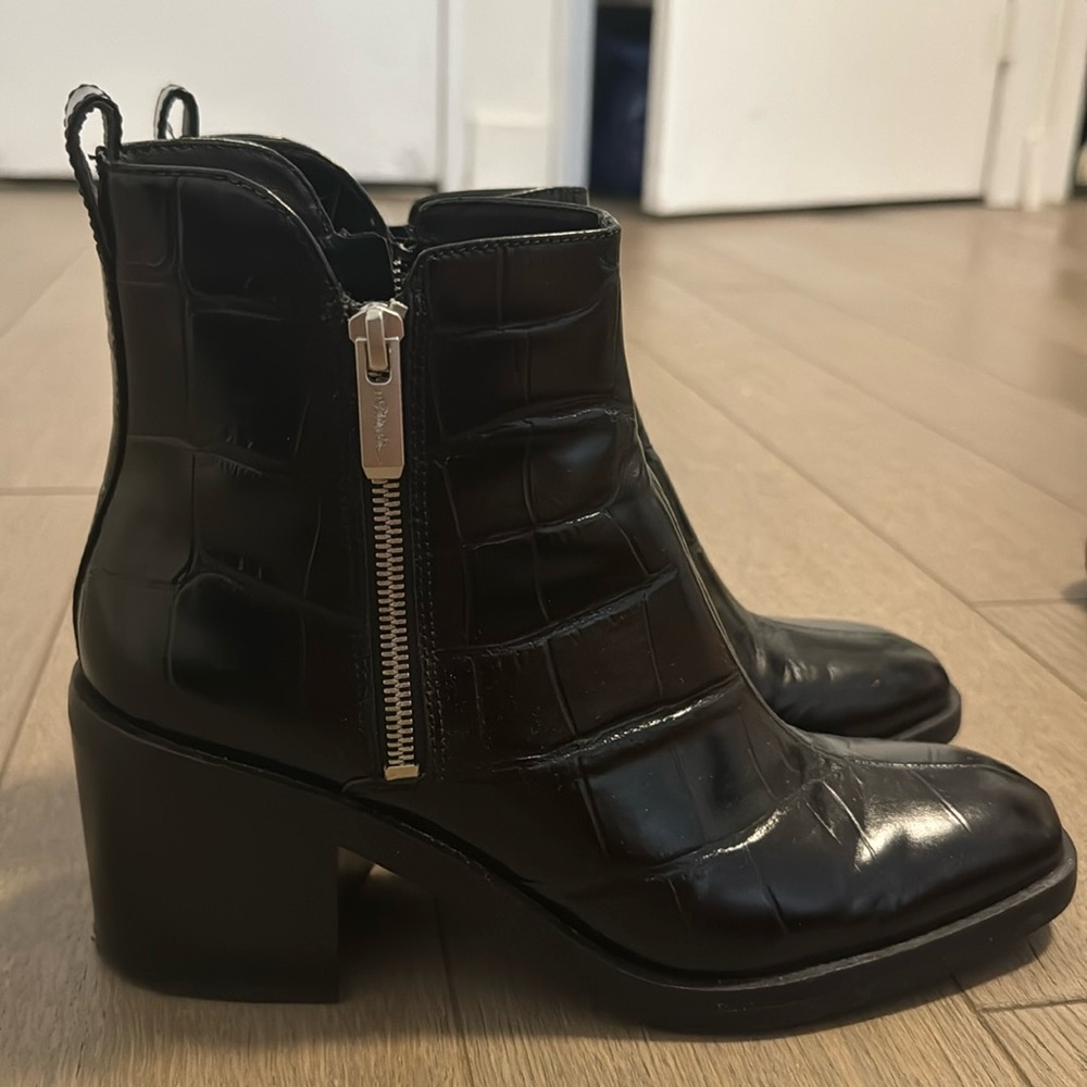 3.1 Phillip Lim Croc Embossed boots